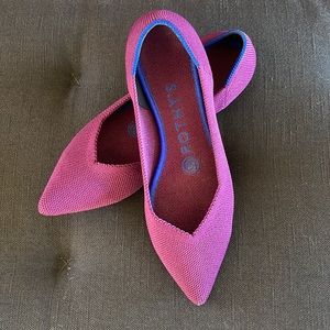 Rothy’s pointed flats Orchid color sz 5.5